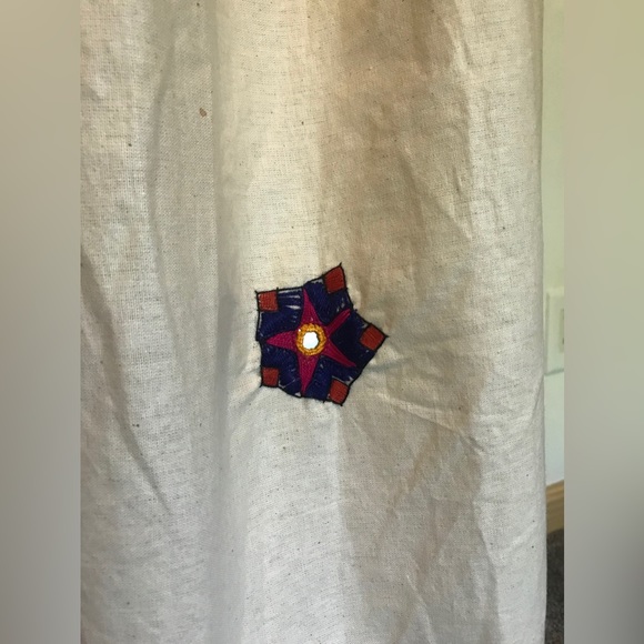 SALE‼️Hand Embroidered Cotton Maxi Skirt Made in India Size M - Picture 6 of 6